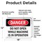Signmission Do Not Open While Machine Is In Operation Danger Sign, Vinyl Decal, 18in W x 12in L, 2PK OS-2PACK-DS-D-1218-L-1847 - alternate 3